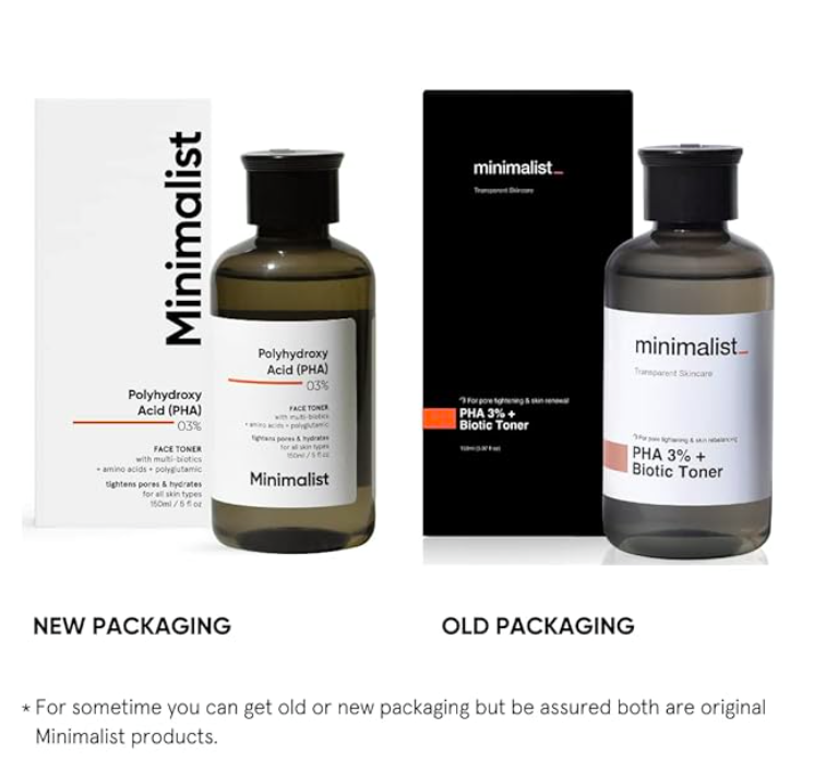 Minimalist Pha 3% Alcohol Free Face Toner, 150 Ml | Pore Tightening & Mild Exfoliation For Oily, Acne Prone, Sensitive & Normal Skin | Hydrating Face Toner For Glowing Skin, Pack of 1