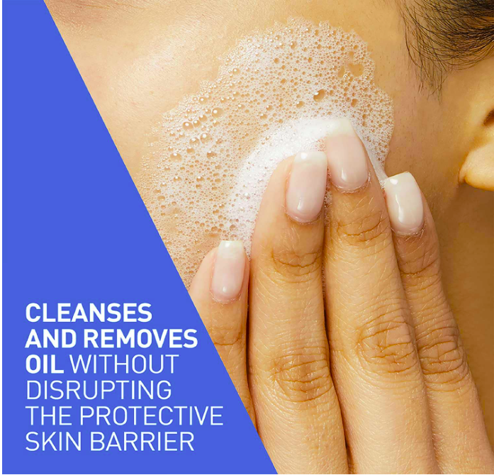 CeraVe Foaming Cleanser For Normal To Oily Skin (236ml) - Dermatologist-Developed Facewash | Non-Comedogenic And Fragrance-Free Cleansers For Acne-Prone Skin